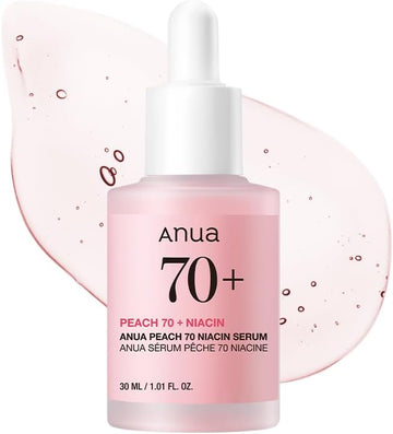 ANUA Peach 70 Niacinamide Serum, Lightweight Hydration for Dry Skin,