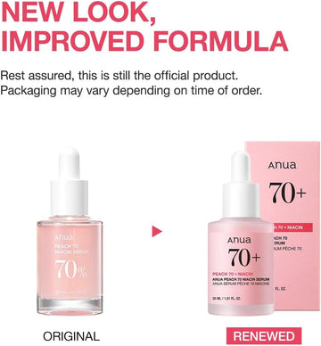 ANUA Peach 70 Niacinamide Serum, Lightweight Hydration for Dry Skin,