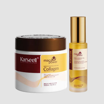 Karseell Collagen Hair Mask & Hair Oil Set – Deep Repair & Shine Duo