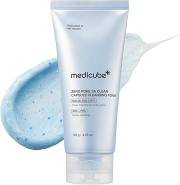 medicube Zero Pore Clear Blue Capsule Facial Cleanser for Skin Texture