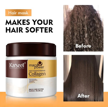 Karseell Collagen Hair Care Full Set – Shampoo, Conditioner, Mask & Hair Oil