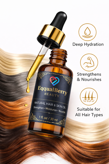 EqqualBerry Beauty Natural Hair & Skin Oil 1 fl oz / 30 ml